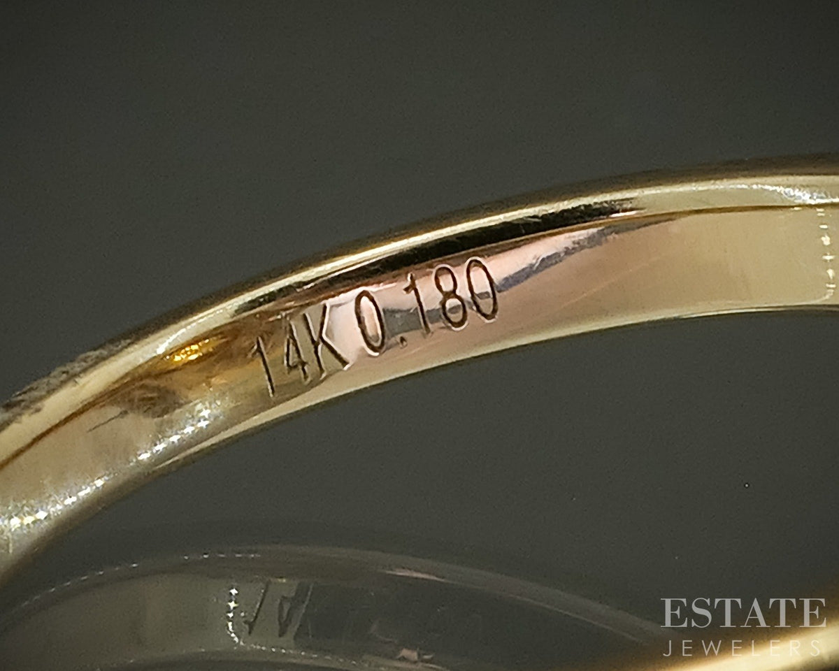 14k Yellow Gold 1.72ct Natural Citrine & Diamond Ladies Ring 4.8g p31126
