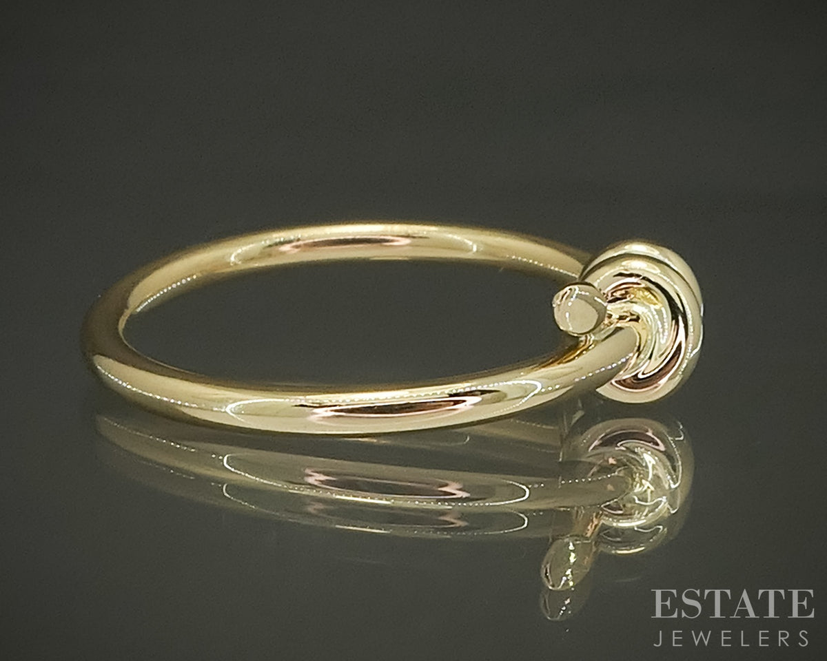 18k Yellow Gold Tiffany & Co. Knot Band Ladies Ring 3.7g p30851