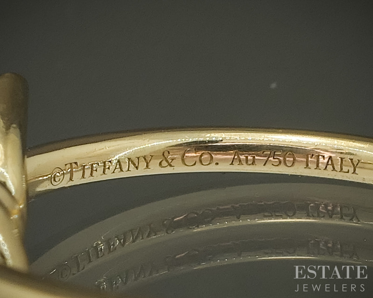 18k Yellow Gold Tiffany & Co. Knot Band Ladies Ring 3.7g p30851