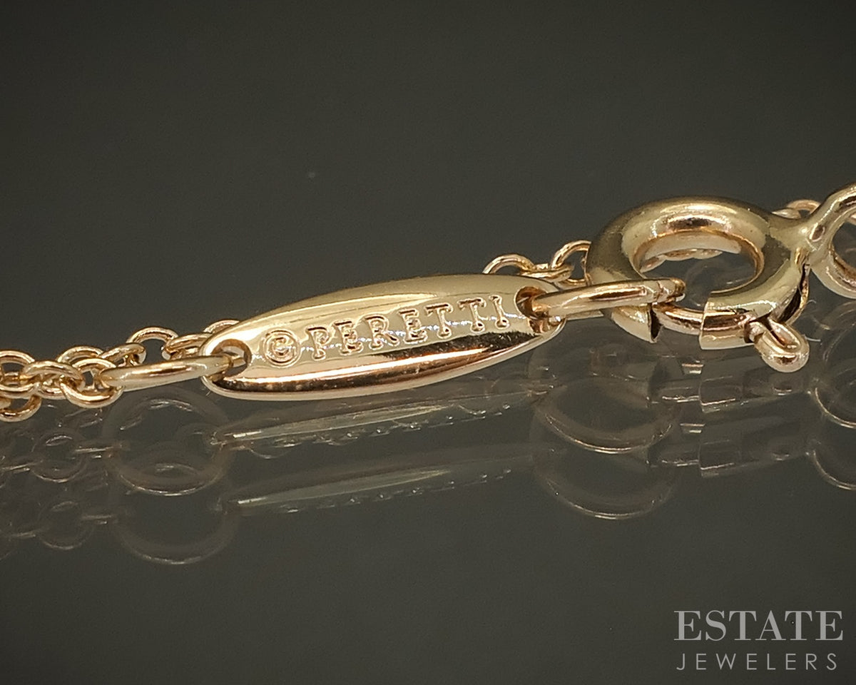 18k Rose Gold Tiffany & Co. Elsa Peretti Diamond By the Yard Necklace p30864