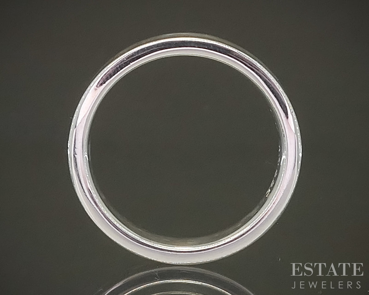 Sterling Silver Tiffany & Co. 1837 Collection 3.7mm Ladies Band Ring 4g p31441