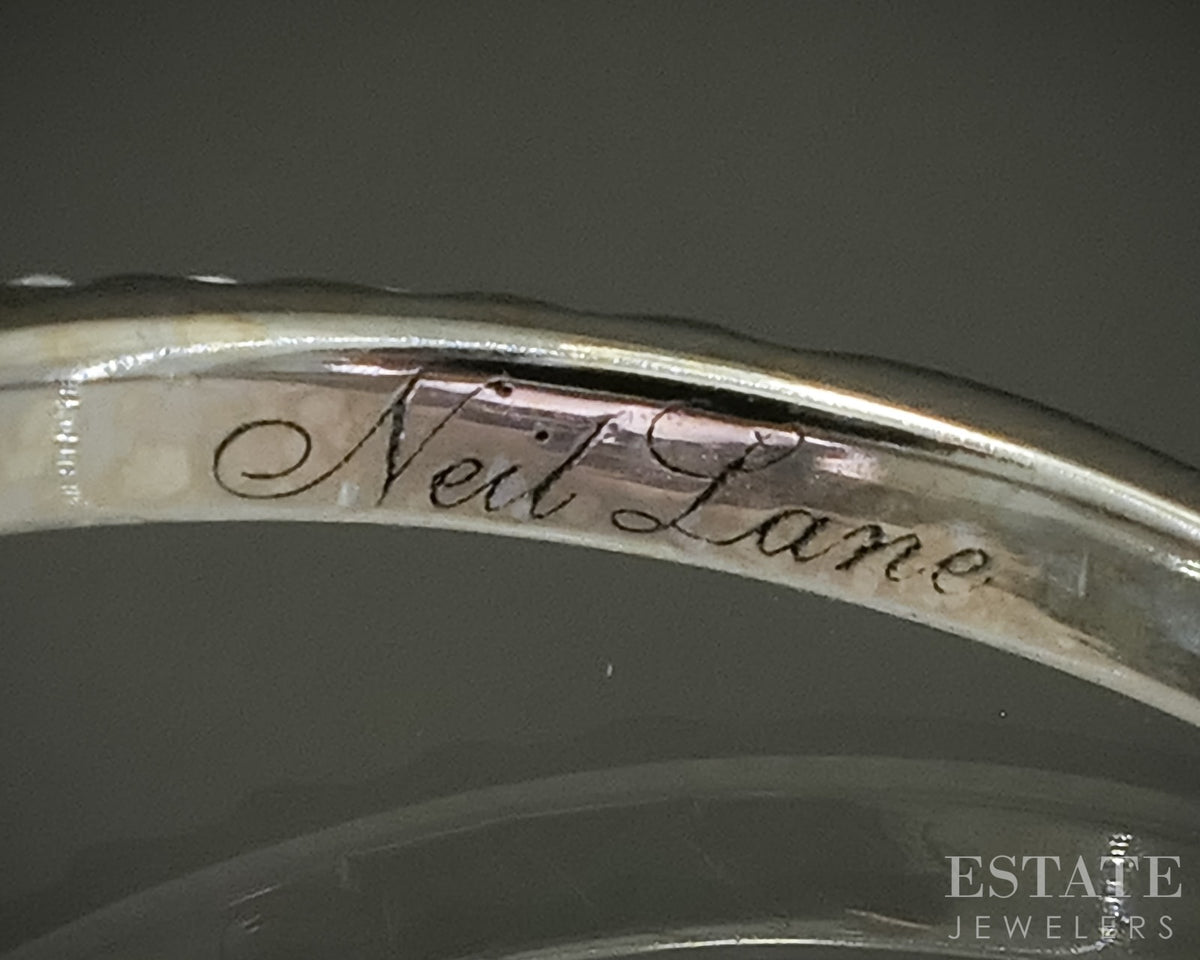 14k White Gold Round Natural 1.05ctw Diamond Neil Lane Wedding Set 6.2g p29688