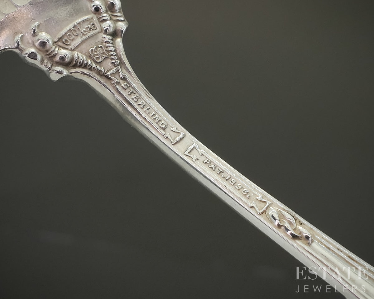 Antique Sterling Towle Georgian Cream Soup Spoon Set of 5 110g p30783