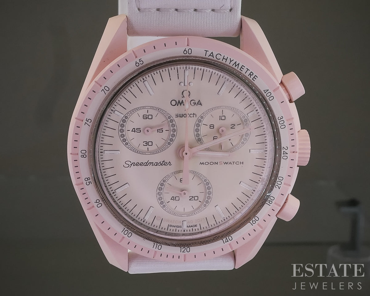 Omega Speedmaster Swatch Moonswatch Mission To Venus Chronograph Watch p29465