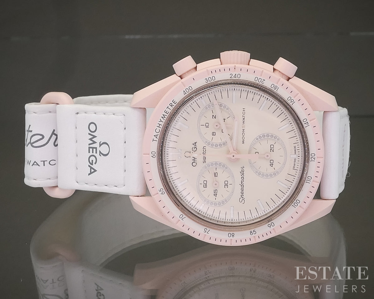 Omega Speedmaster Swatch Moonswatch Mission To Venus Chronograph Watch p29465