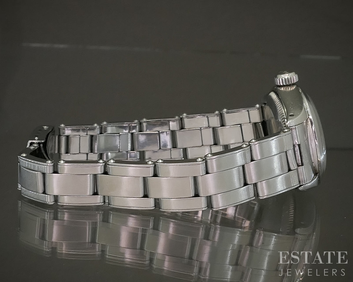 1960 Rolex Oyster Perpetual 6718 Stainless Diamond Dial 24mm Ladies Watch p28872