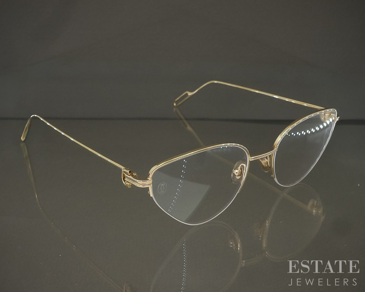 Cartier Premiere de Cartier Gold Cat Eye Ladies Eyeglasses p30027