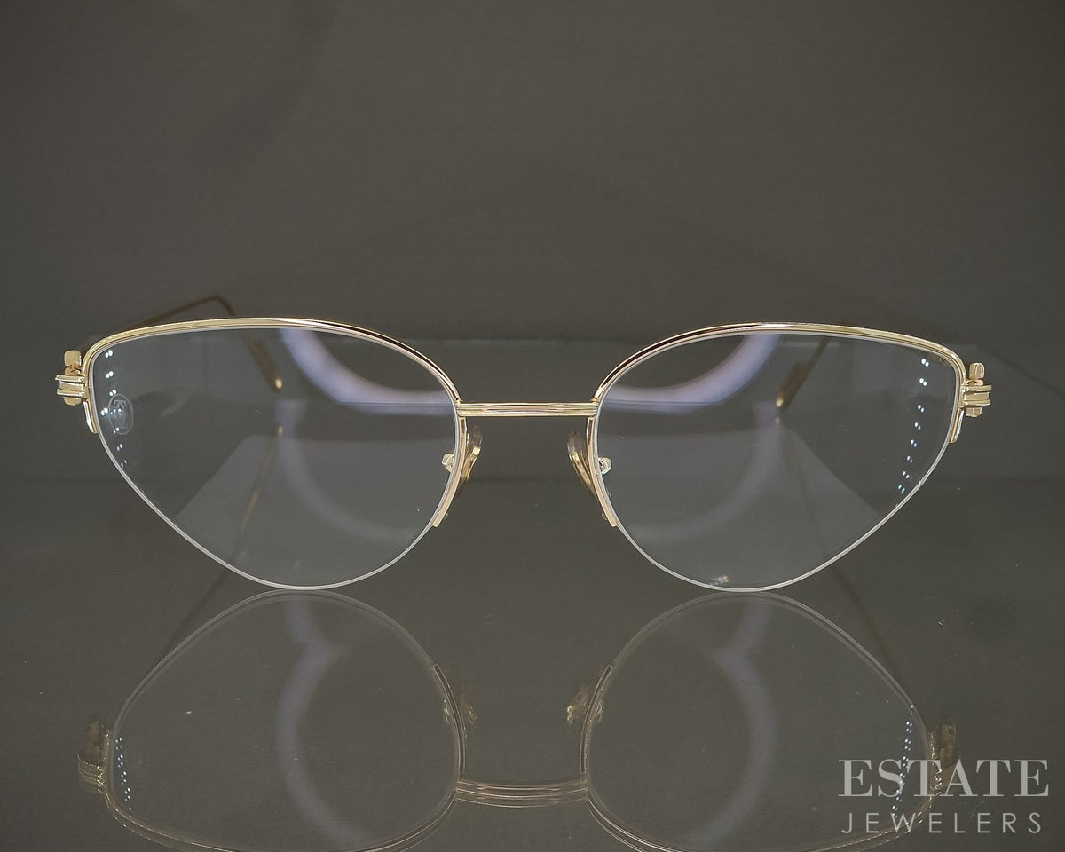 Cartier Premiere de Cartier Gold Cat Eye Ladies Eyeglasses p30027