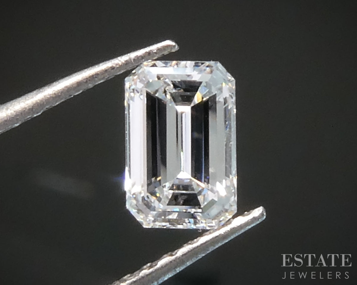 Loose .51ct Emerald Cut Natural Diamond VS1/F p30491