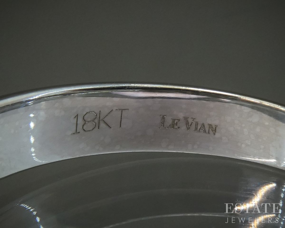 18k Vanilla Gold LeVian Natural .50ctw Diamond Ladies Band Ring 7.9g p27320b