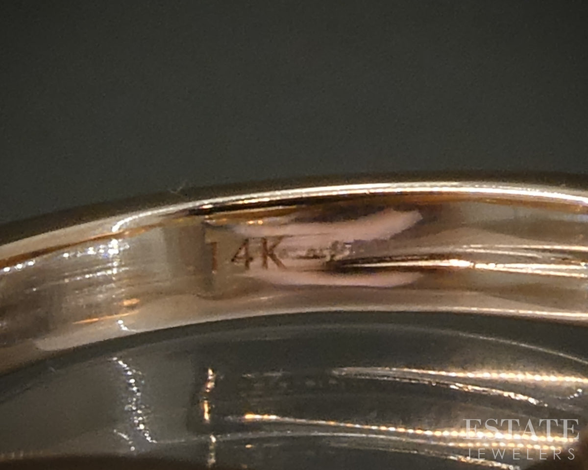 14k Rose Gold IGI Lab Created 1.06ctw Diamond Engagement Ring 3.1g p29342b