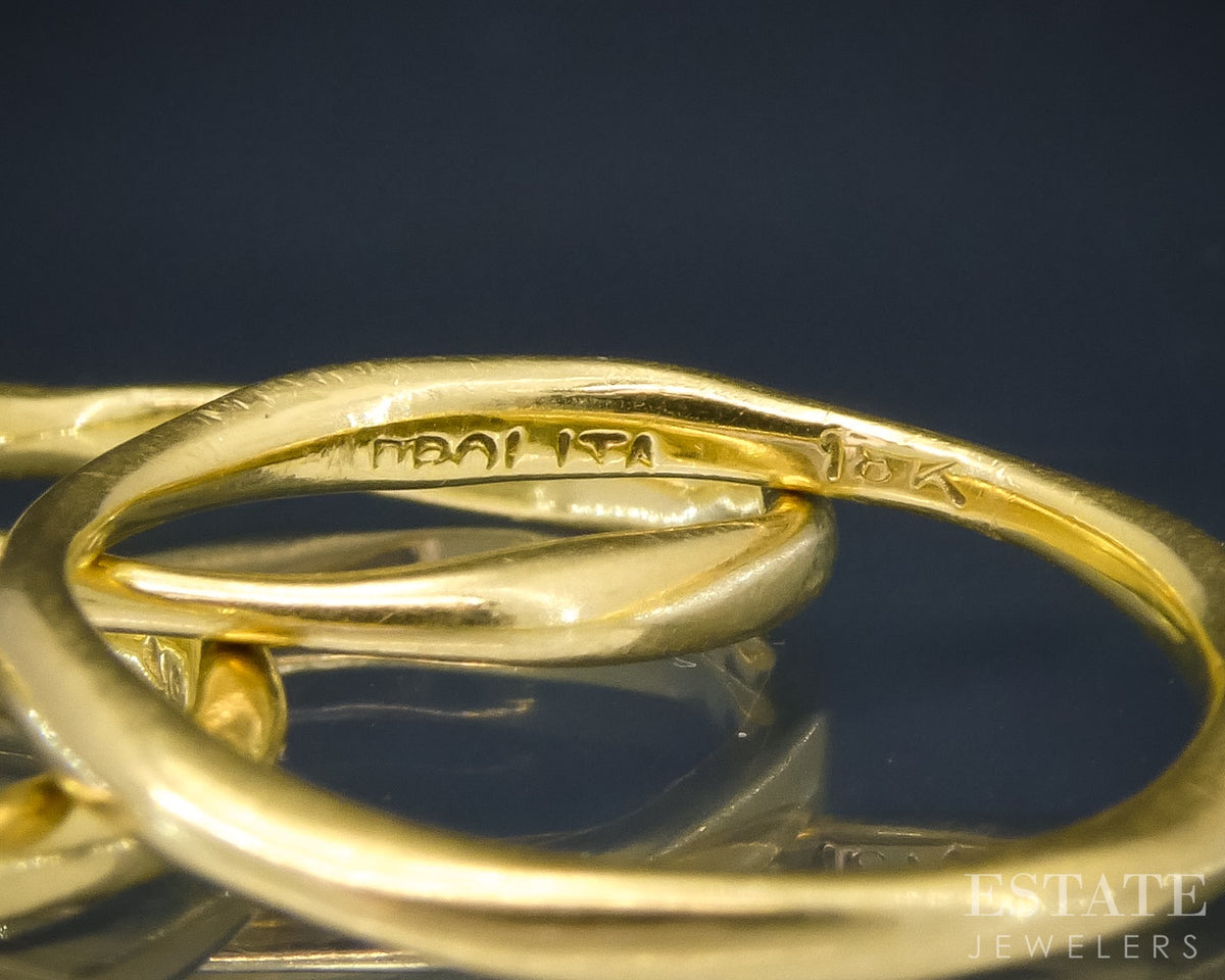 18k Yellow Gold Ippolita Stackable Band Set of 3 6.1g p25021