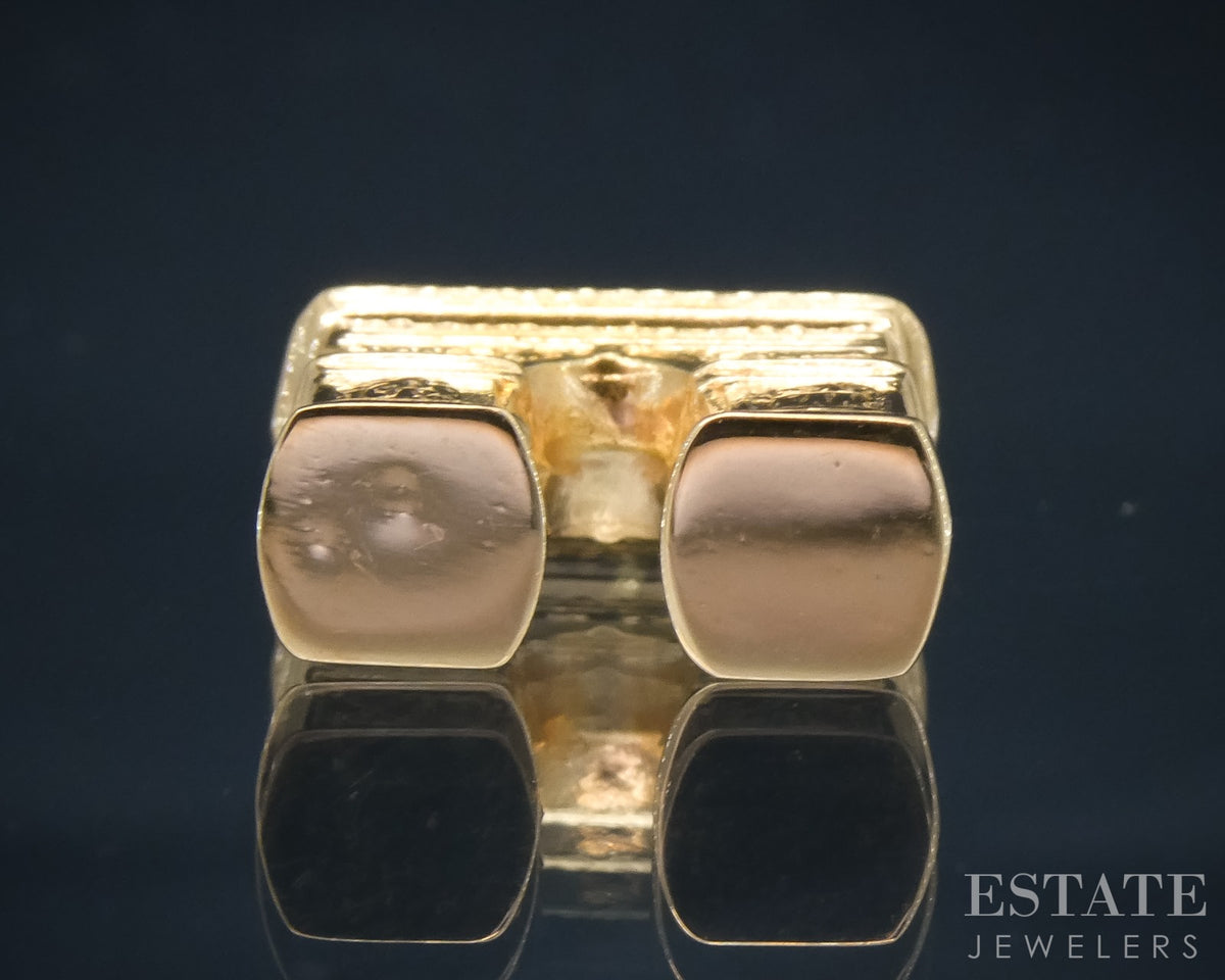 18k Yellow Gold Dimensional Arc de Triomphe Monument Charm 1.4g p29638
