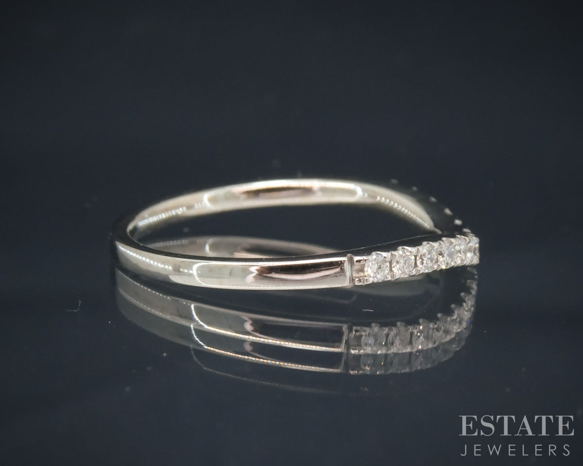 14k White Gold Round Natural 2.53ctw Diamond Gabriel & Co Wedding Set 6g p27703
