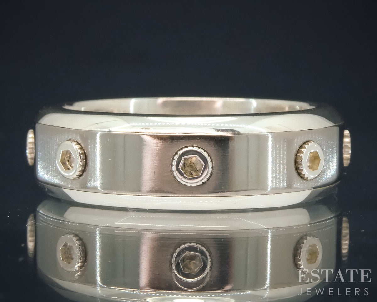 Sterling Titanium Tiffany & Co. Paloma Picasso Turbo Band Ring 9.9g p30616