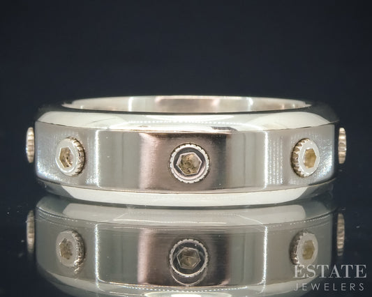 Sterling Titanium Tiffany & Co. Paloma Picasso Turbo Band Ring 9.9g p30616