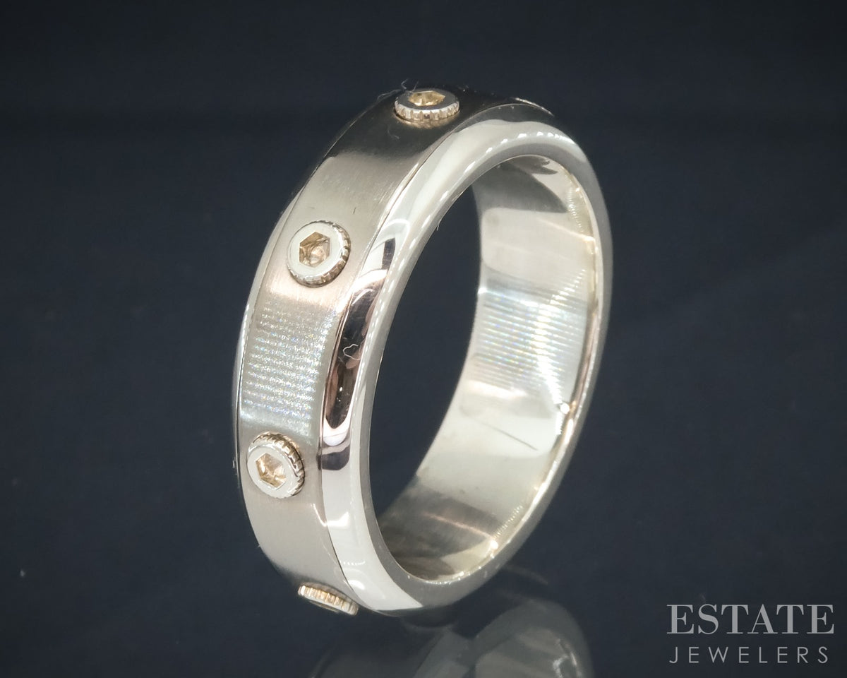 Sterling Titanium Tiffany & Co. Paloma Picasso Turbo Band Ring 9.9g p30616