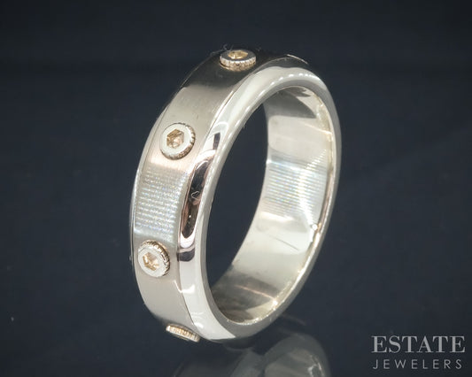 Sterling Titanium Tiffany & Co. Paloma Picasso Turbo Band Ring 9.9g p30616