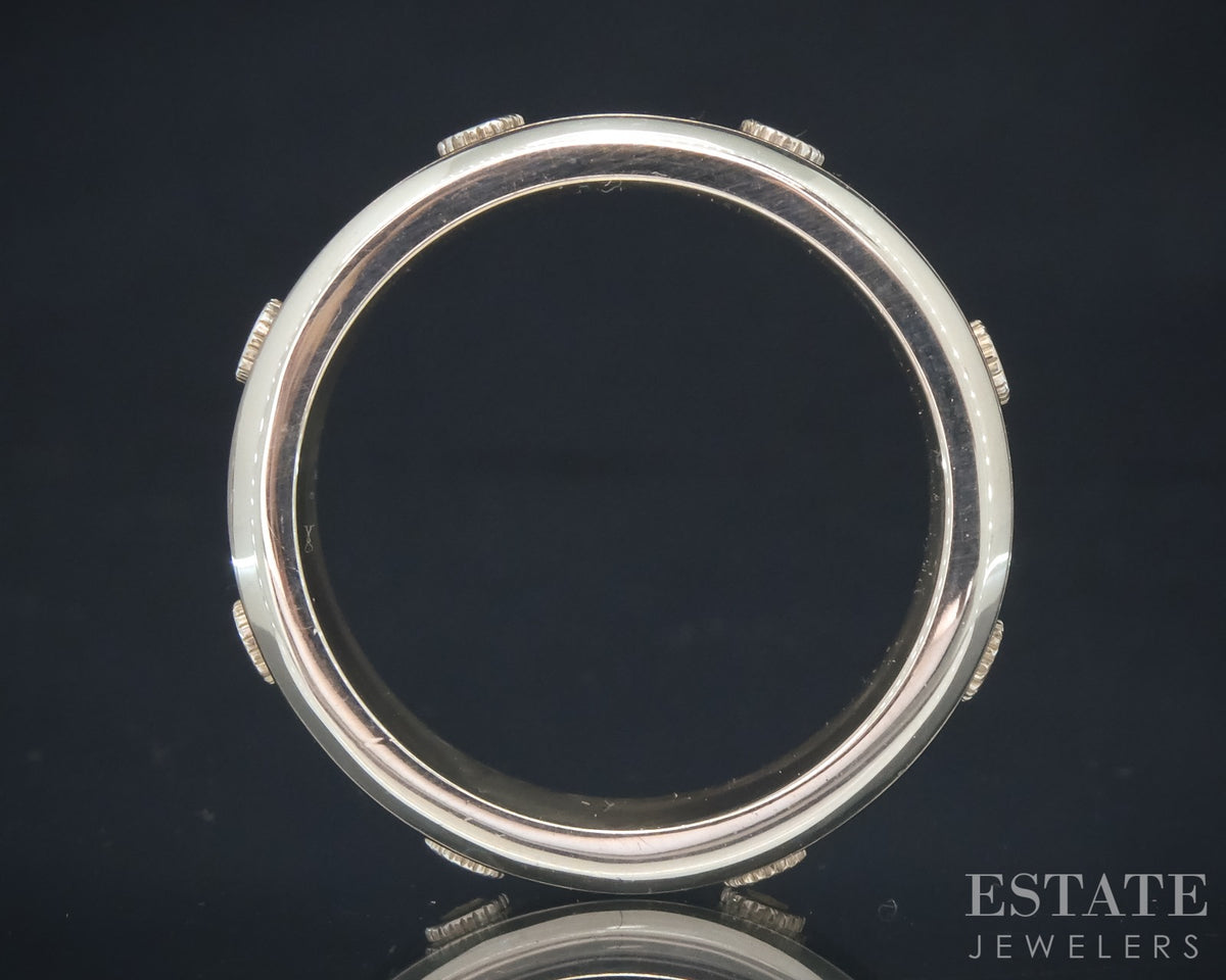 Sterling Titanium Tiffany & Co. Paloma Picasso Turbo Band Ring 9.9g p30616