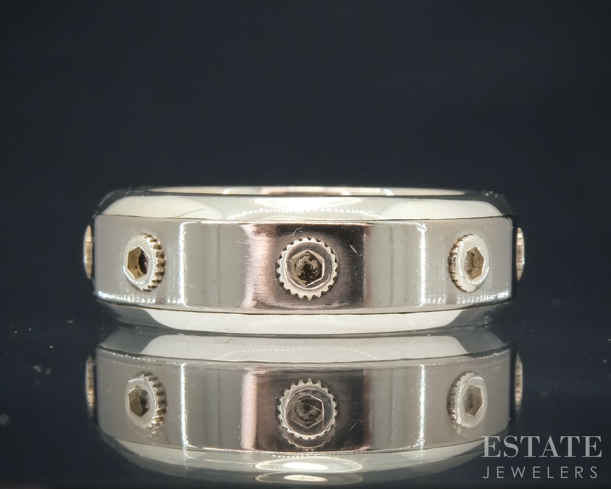 Sterling Titanium Tiffany & Co. Paloma Picasso Turbo Band Ring 10.7g p30617