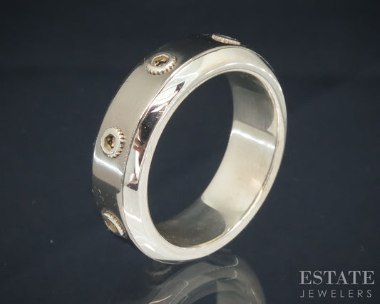 Sterling Titanium Tiffany & Co. Paloma Picasso Turbo Band Ring 10.7g p30617