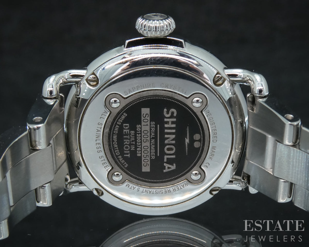 Shinola Runwell 28mm MOP Two Tone Stainless Steel Ladies Watch p29665b