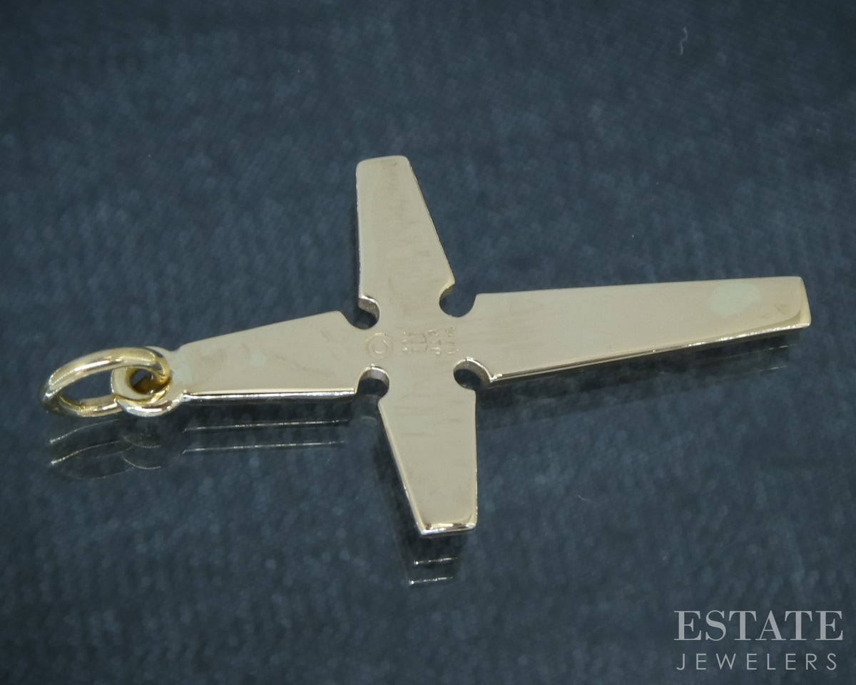 14k Yellow Gold James Avery Serenity Cross Pendant 2.9g p30993