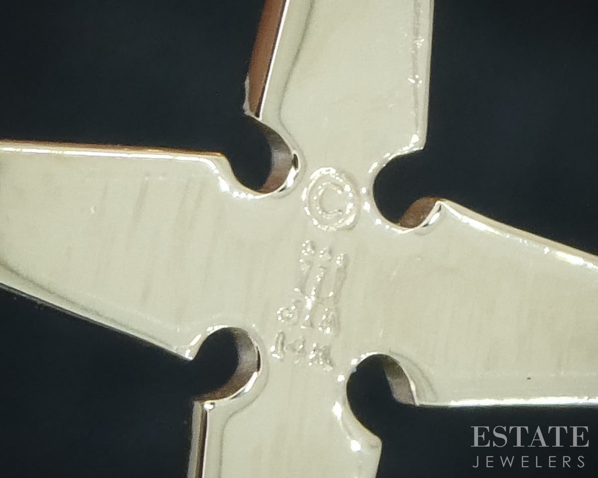 14k Yellow Gold James Avery Serenity Cross Pendant 2.9g p30993