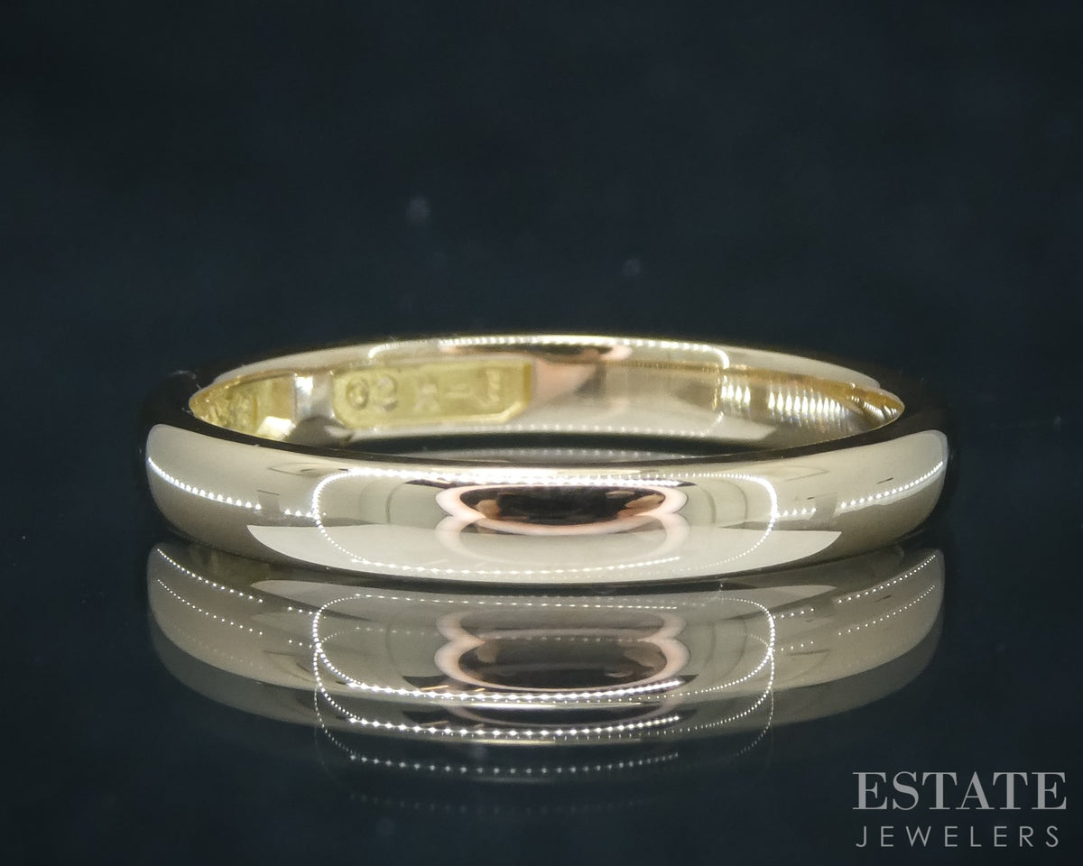 Antique 18k Yellow Gold 3mm Ladies Wedding Band 4g p30903
