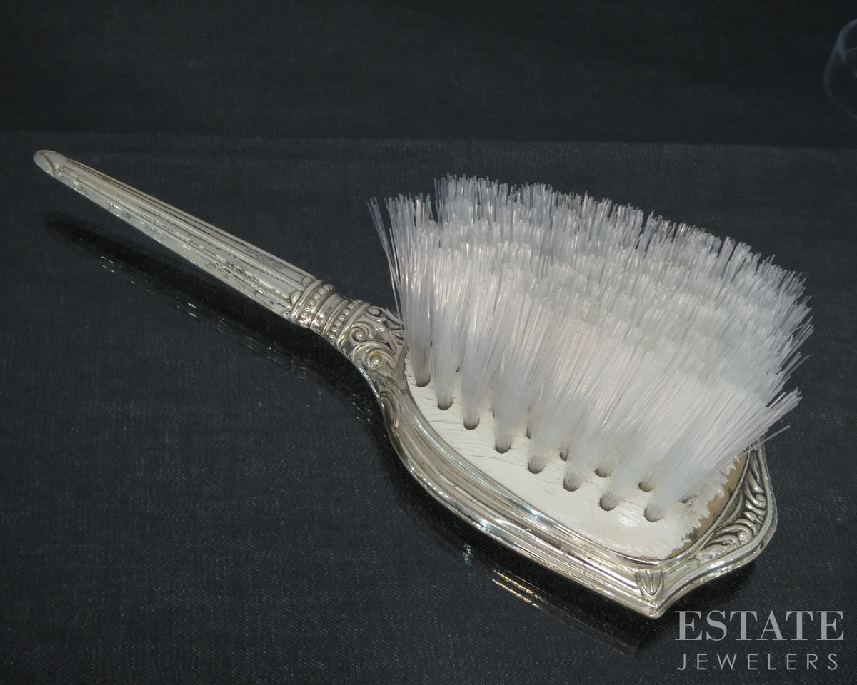 Antique Silver WEB Sterling Baby Hair Brush 38.8g p30544