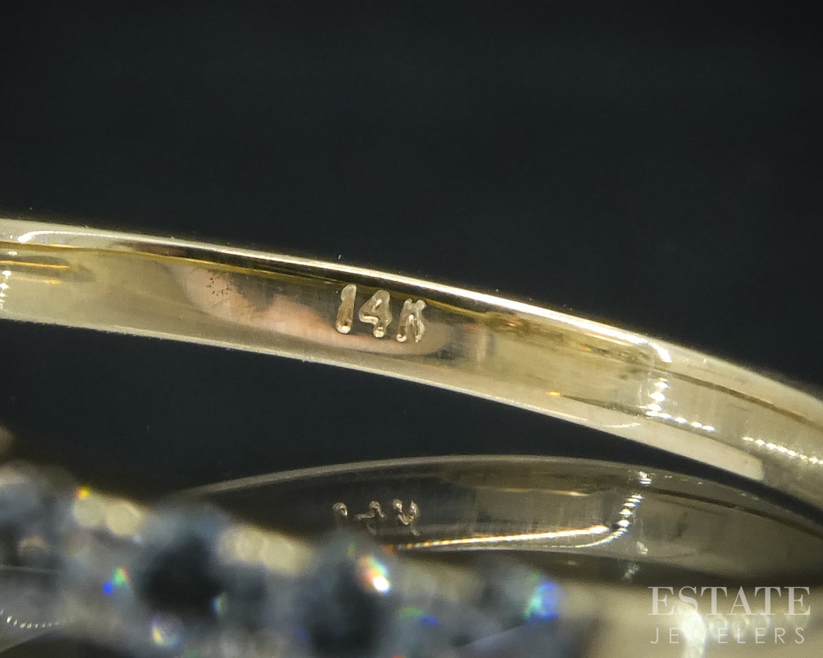 14k Yellow Gold IGI Natural Demantoid Garnet & Diamond Ladies Ring 2.8g p31504